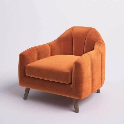 Кресло Line оранжевого цвета