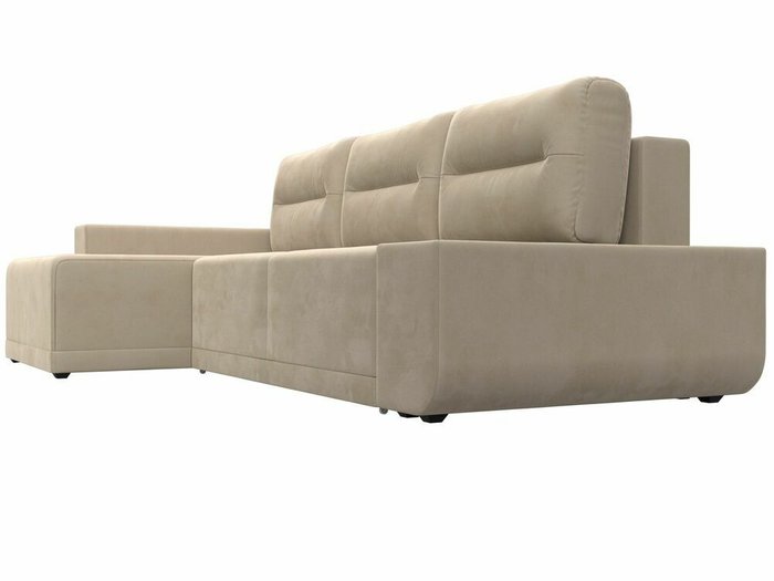 Угловой диван-кровать Чикаго бежевого цвета левый угол - лучшие Угловые диваны в INMYROOM
