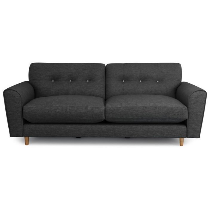 Трехместный раскладной диван Arden черный