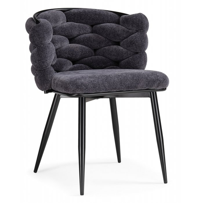 Обеденный стул Rendi серо-черного цвета