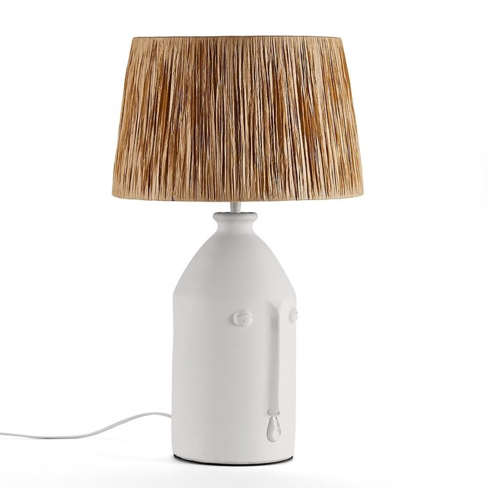 Настольная лампа Manoni бело-бежевого цвета - купить Настольные лампы по цене 33494.0