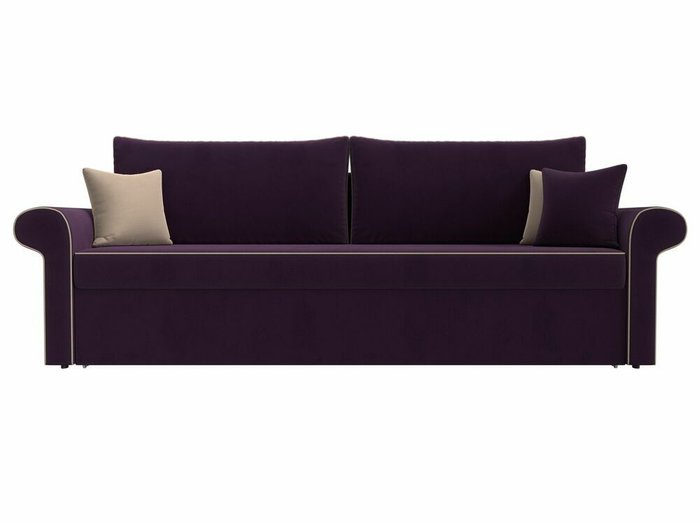 Прямой диван-кровать Милфорд фиолетового цвета - купить Прямые диваны по цене 44990.0