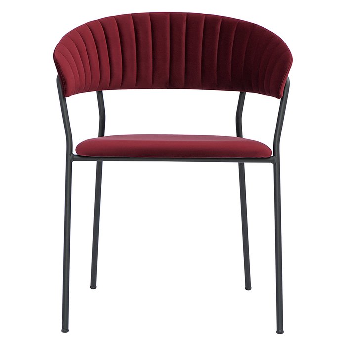 Стул Stefany бордового цвета - купить Обеденные стулья по цене 11900.0