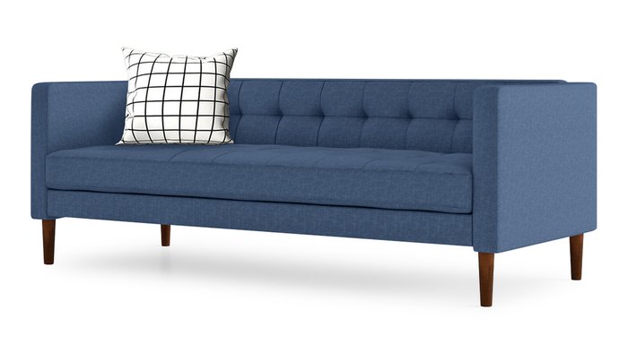 Диван Рио 2 синего цвета - лучшие Прямые диваны в INMYROOM