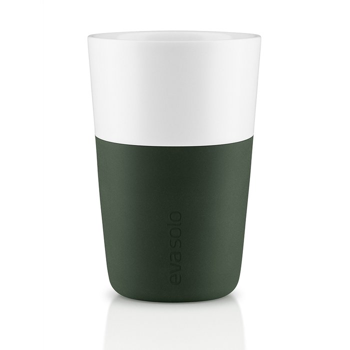 Чашки для латте Eva Solo 2 шт. тёмно-зелёные - лучшие Чашки в INMYROOM