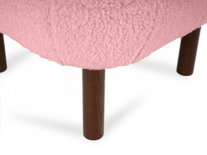 Пуф Lounge Wood розового цвета - лучшие Пуфы в INMYROOM