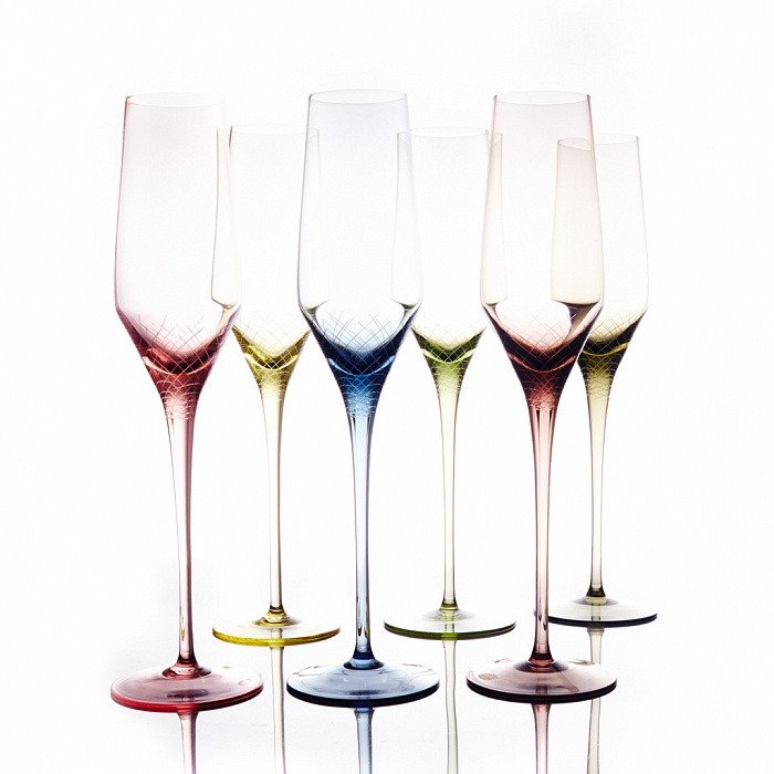 Набор бокалов для шампанского флюте Sera-Irida