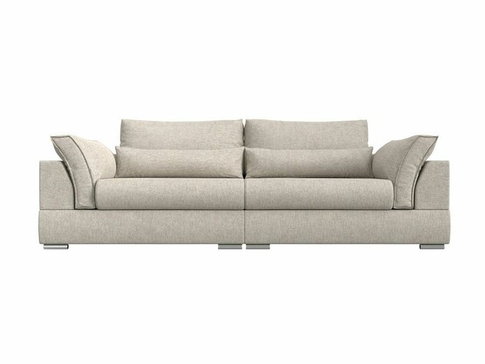Прямой диван-кровать Пекин бежевого цвета - купить Прямые диваны по цене 77999.0