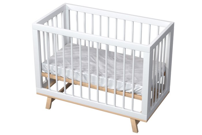 Кроватка для новорожденного Lilla Aria 60х120 белого цвета - купить Колыбели по цене 36900.0