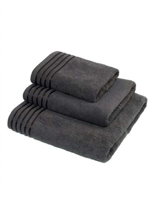 Набор банных полотенец темно-серого цвета