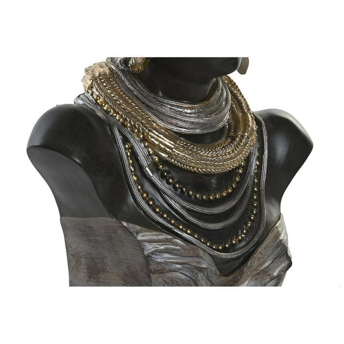 Декоративная фигура DKD Home Decor 26 x 17 x 40 cm Чёрный Бежевый Колониальный Африканка (2 штук) - купить Фигуры и статуэтки по цене 15501.0