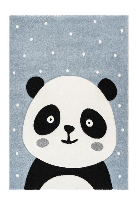 Детский ковер Amigo Panda Blue голубого цвета 120х170 Детский ковер Amigo Panda Blue голубого цвета 120х170