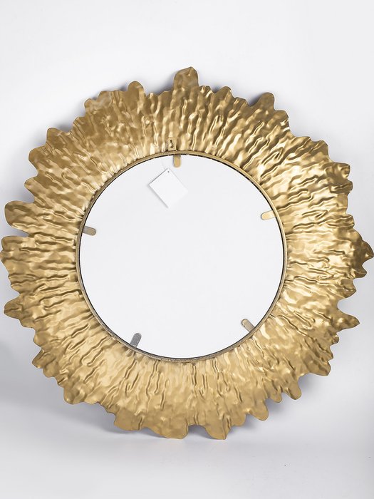 Настенное зеркало 75х75 золотого цвета - лучшие Настенные зеркала в INMYROOM