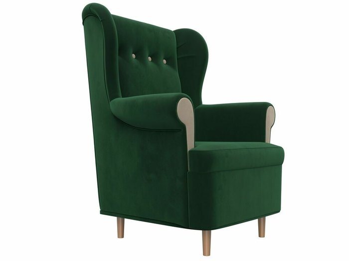 Кресло Торин зеленого цвета - лучшие Интерьерные кресла в INMYROOM