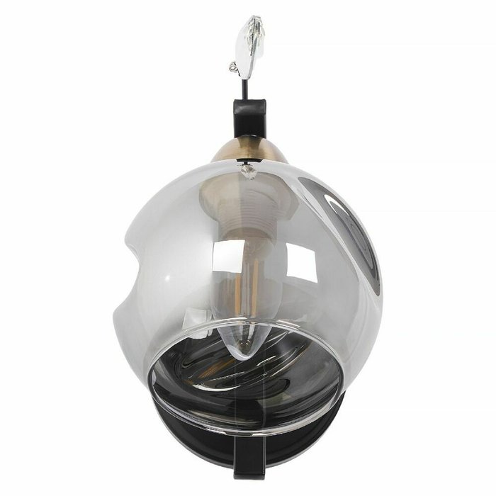 Бра Stella MR1730-1W (стекло, цвет дымчатый) - лучшие Бра и настенные светильники в INMYROOM