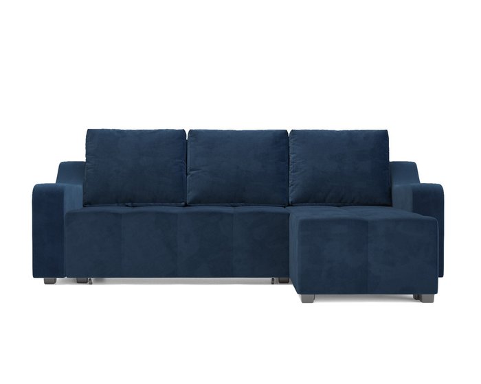 Угловой диван Берн темно-синего цвета - купить Угловые диваны по цене 44990.0