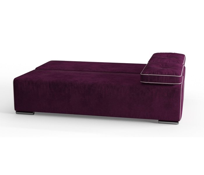 Диван-кровать Роклин в обивке из велюра фиолетового цвета - лучшие Прямые диваны в INMYROOM