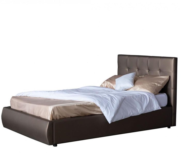 Кровать Селеста 120х200 с подъемным механизмом коричневого цвета