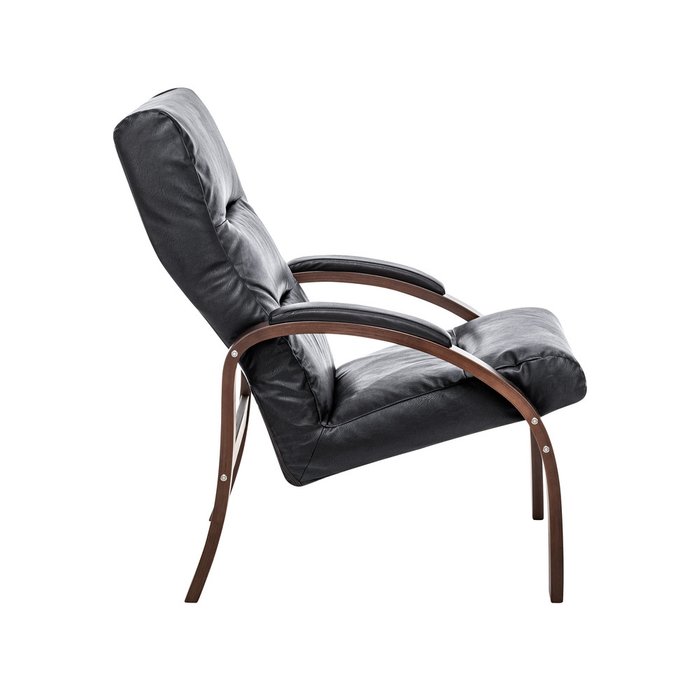 Кресло Лион черно-коричневого цвета - лучшие Интерьерные кресла в INMYROOM