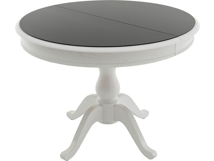 Стол раздвижной Фабрицио бело-черного цвета - купить Обеденные столы по цене 34980.0