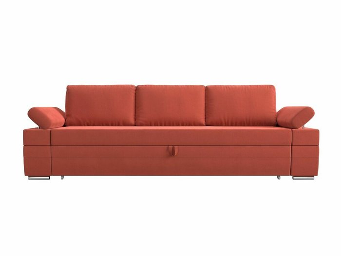 Прямой диван-кровать Канкун кораллового цвета - купить Прямые диваны по цене 60999.0