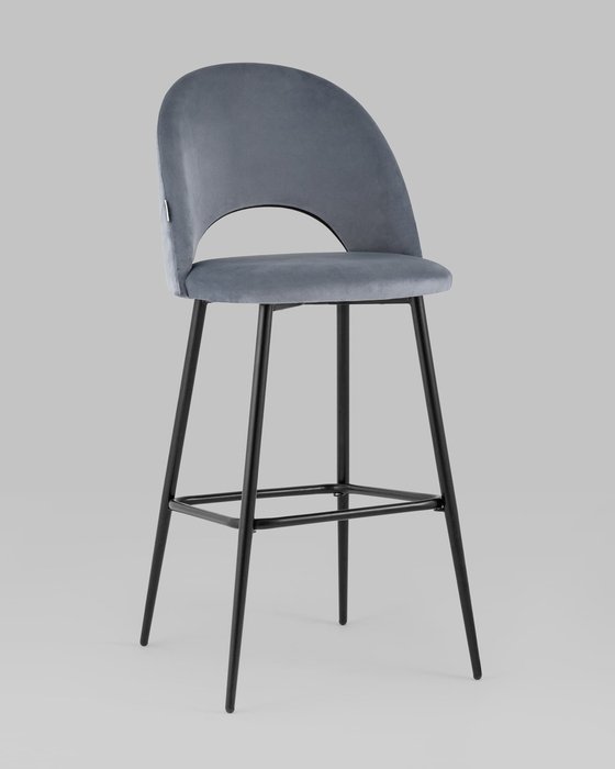 Стул барный Меган серого цвета - купить Барные стулья по цене 10990.0