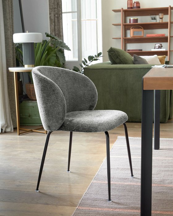 Стул Minna серого цвета - купить Обеденные стулья по цене 34990.0