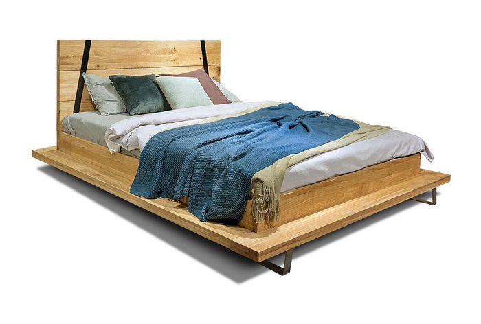 Кровать Dillinger 160х200 коричневого цвета