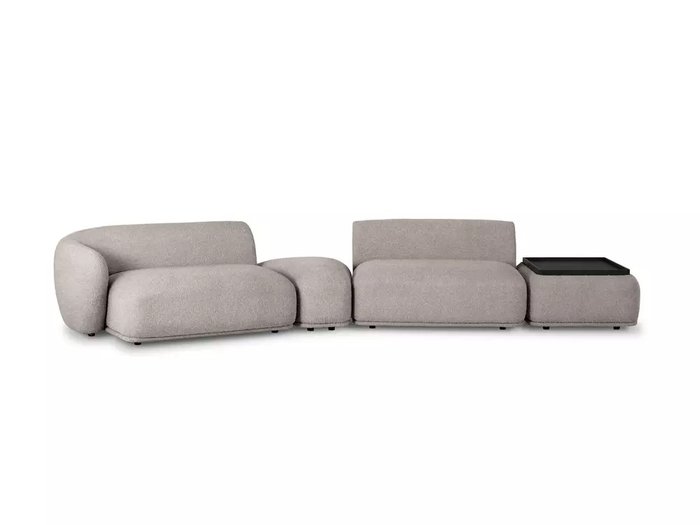 Модульный диван Fabro серо-бежевого цвета