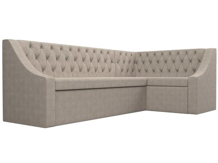 Угловой диван-кровать Мерлин бежевого цвета правый угол - лучшие Угловые диваны в INMYROOM