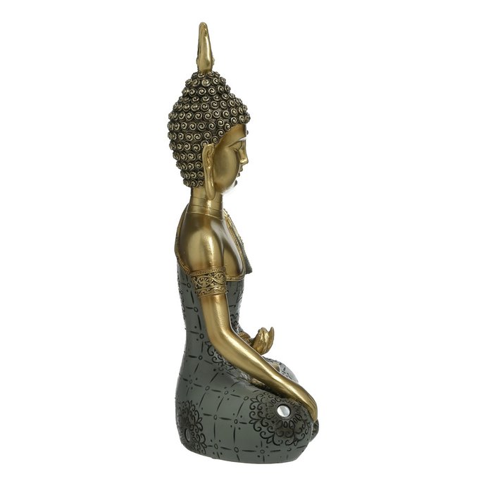 Декор настольный Buddha серо-золотого цвета - купить Фигуры и статуэтки по цене 5400.0