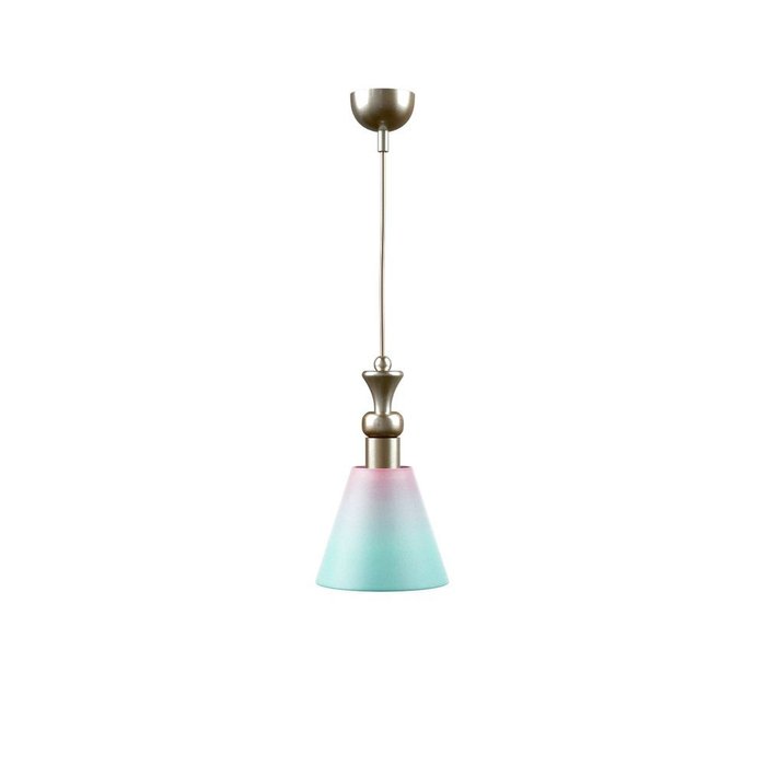 Подвесной светильник Modern с розово-голубым абажуром 