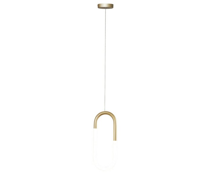 Подвесной светодиодный светильник Канто бело-золотого цвета - купить Подвесные светильники по цене 7900.0