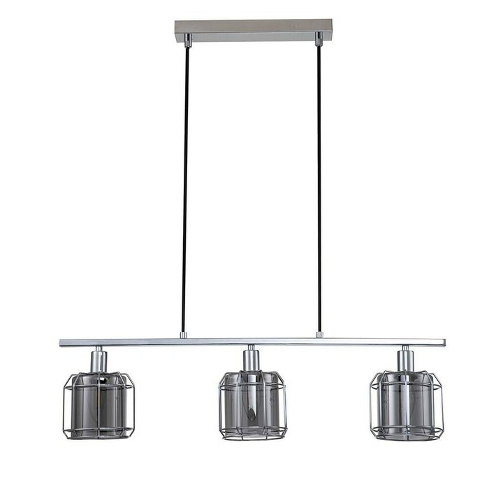 Подвесной светильник Midland 10188/3S Chrome (стекло, цвет дымчатый) - купить Подвесные светильники по цене 9990.0 Подвесной светильник Midland 10188/3S Chrome (стекло, цвет дымчатый) - купить Подвесные светильники по цене 9990.0