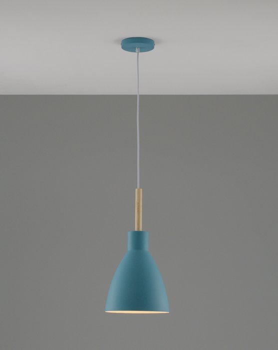 Подвесной светильник Toni голубого цвета