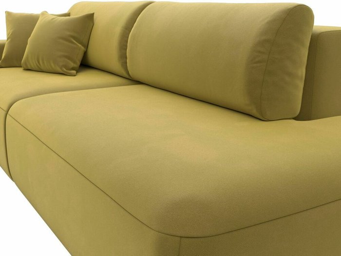 Диван-кровать Лига 036 Модерн желтого цвета с левым подлокотником - лучшие Прямые диваны в INMYROOM