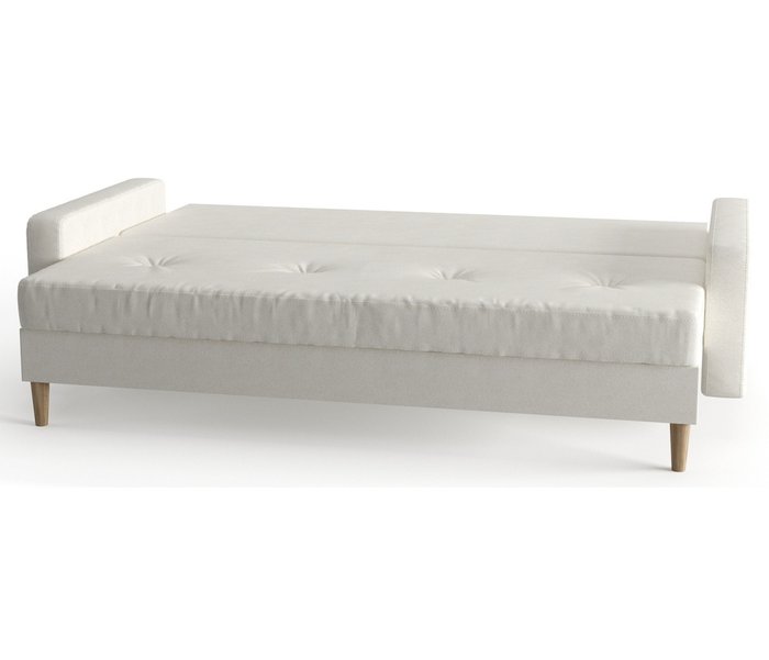 Диван-кровать из велюра Basel белого цвета - лучшие Прямые диваны в INMYROOM