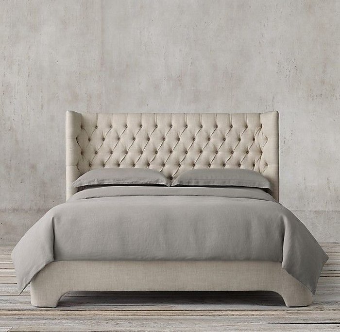 Кровать Atherton Fabric 160х200 бежевого цвета - лучшие Кровати для спальни в INMYROOM Кровать Atherton Fabric 160х200 бежевого цвета - лучшие Кровати для спальни в INMYROOM