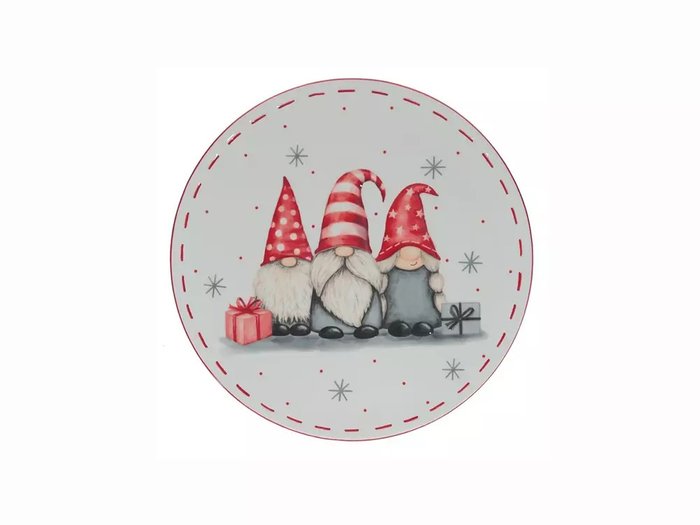 Тарелка Gnome белого цвета