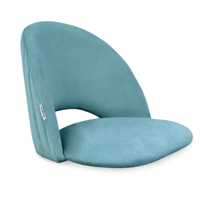 Стул полубарный голубого цвета на металлических ножках - лучшие Барные стулья в INMYROOM