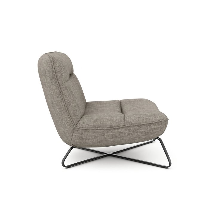 Кресло из льна Helma серого цвета - лучшие Интерьерные кресла в INMYROOM