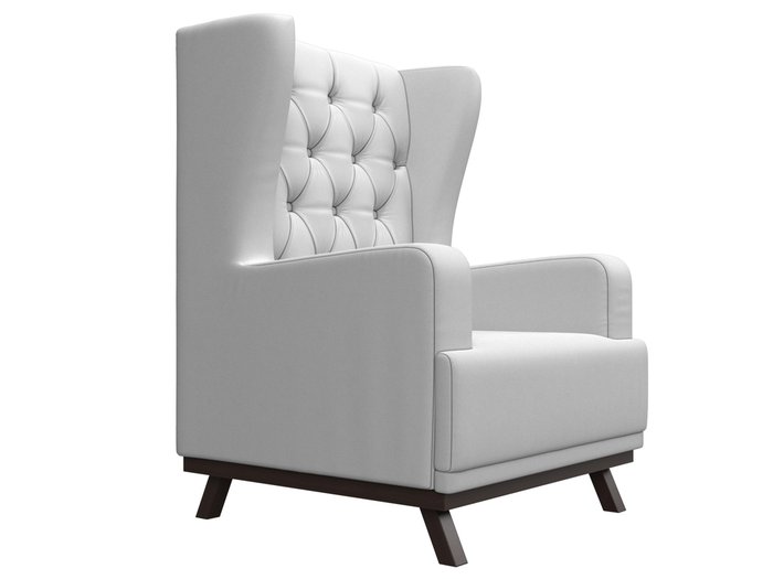 Кресло Джон Люкс белого цвета (экокожа) - лучшие Интерьерные кресла в INMYROOM
