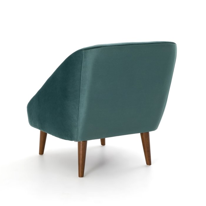 Кресло велюровое Smon темно-зеленого цвета - лучшие Интерьерные кресла в INMYROOM