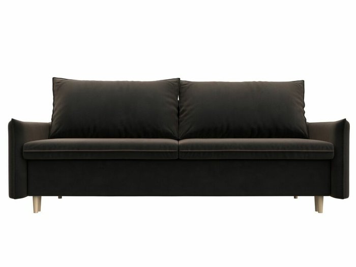 Прямой диван-кровать Хьюстон коричневого цвета - купить Прямые диваны по цене 54999.0