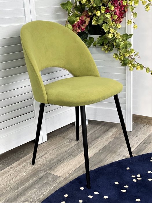 Стул Рамоунз зеленого цвета - лучшие Обеденные стулья в INMYROOM