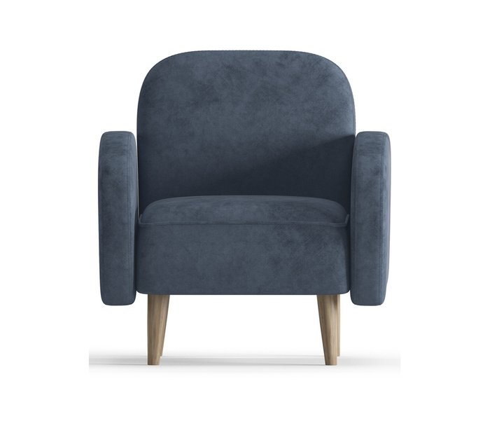 Кресло Бризби темно-синего цвета - купить Интерьерные кресла по цене 15490.0