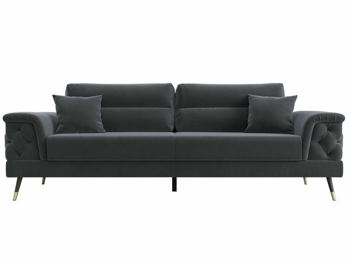 Диван-кровать Лига 023 темно-серого цвета - купить Прямые диваны по цене 69999.0