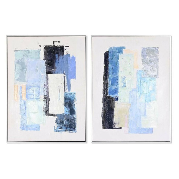 Картина Абстракция город 60 x 3 x 80 cm 60 x 3,5 x 80 cm (2 штук)