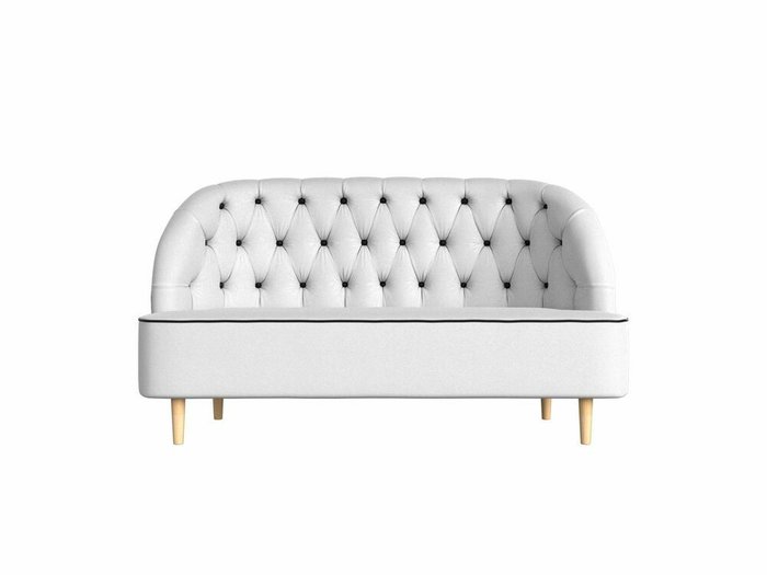 Диван Амиса белого цвета (экокожа) - купить Прямые диваны по цене 29999.0