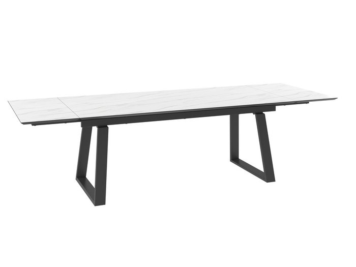 Раздвижной обеденный стол Барон L белого цвета - купить Обеденные столы по цене 79991.0